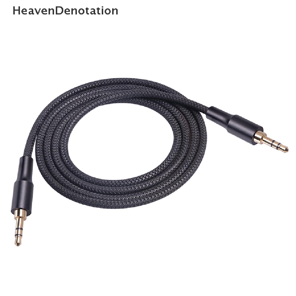 [HeavenDenotation] Kabel Ekstensi Audio Jack 3.5mm Kabel Aux Lapis Emas Untuk Speaker Headphone HDV