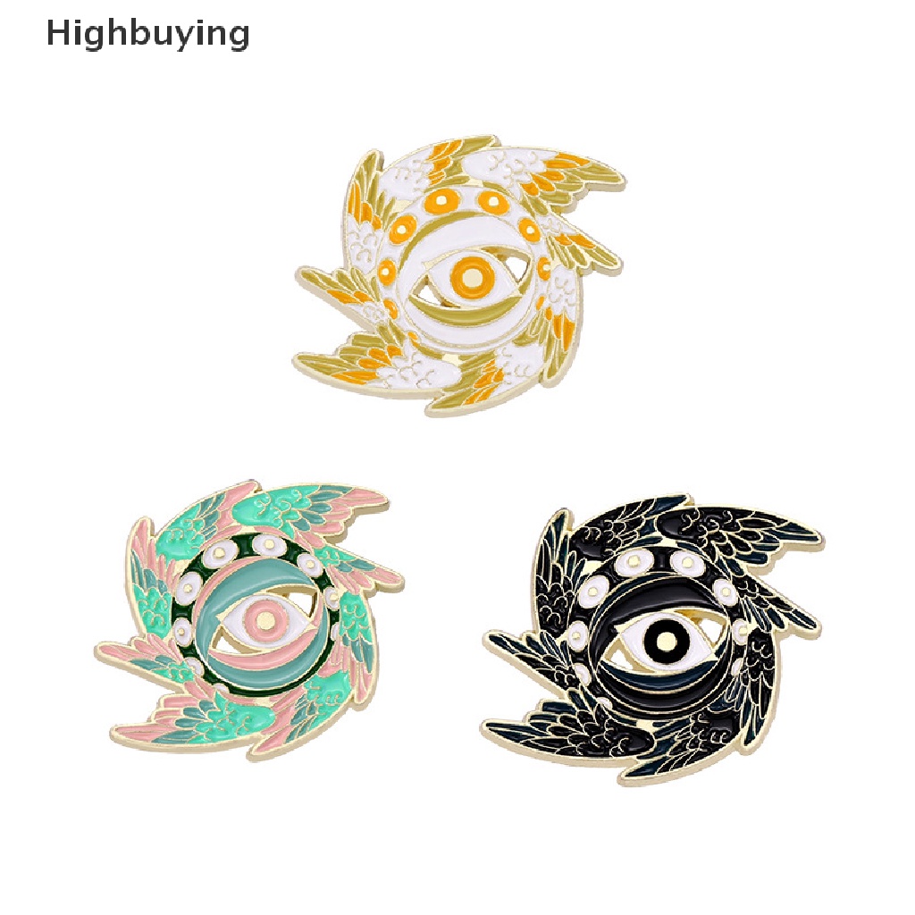 Hbid Fashion Mata Horus Seraph Sayap Lencana Bros Pin Untuk Ransel Kerah Pin Pesta Hadiah Glory