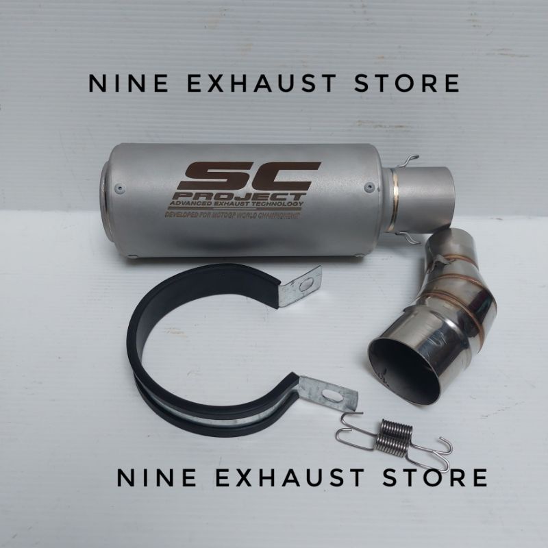 knalpot sc project sandblast jaring slip on ninja 250fi