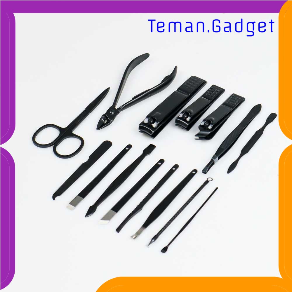 TG - PRW Art Set Manicure Pedicure Gunting Kuku 15 in 1 - MR-6103
