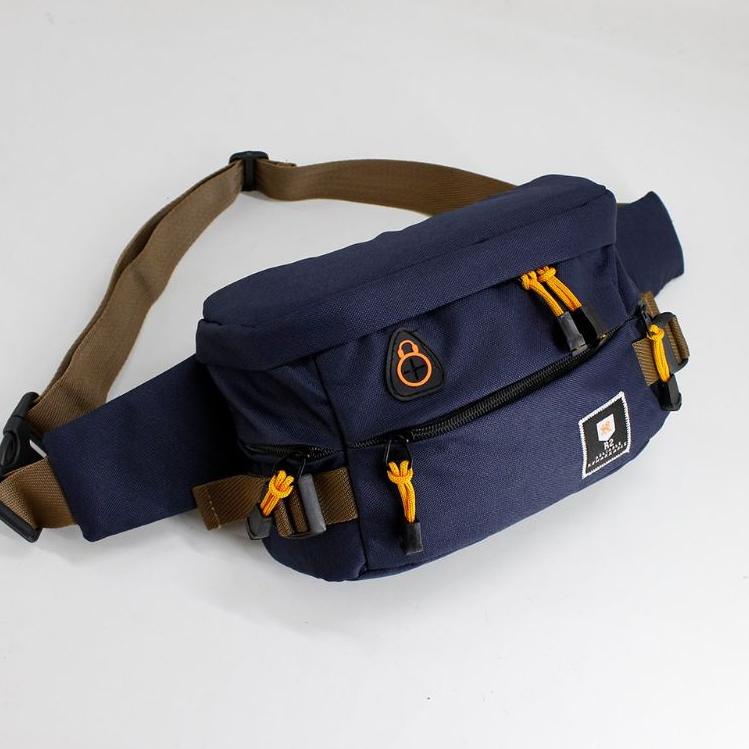 Rekomendasi Tas Pria Terbaik / Terlaris / Tas ggang Pria R2 006 / Tas Waistbag