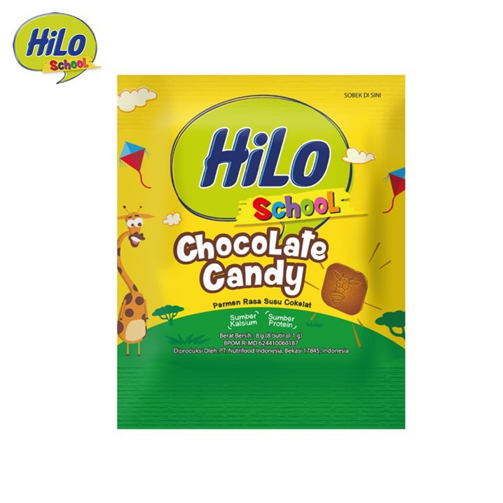 HI-LO SCHOOL 10X8GR COKLAT CANDY