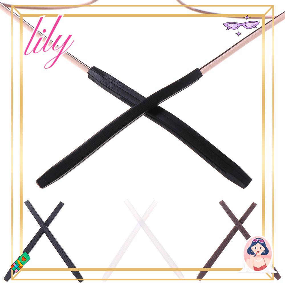 Lily 5pasang Set Kaki Kacamata Kait Candi Silikon Tahan Lama Olahraga Tip Ear Grip