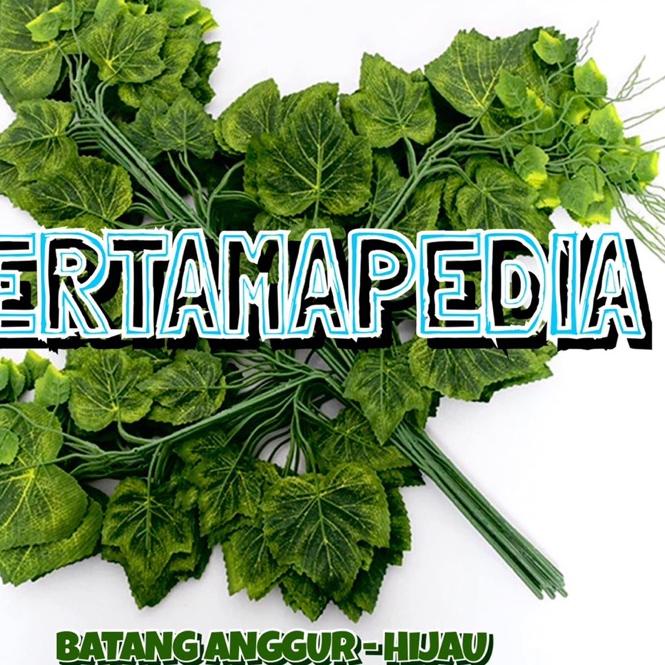 ♘ Harga Lusinan Daun Anggur Batang/ Daun Dekorasi/ Bunga Dekorasi/ Daun Rambat Plastik/ Busa Bunga/ 