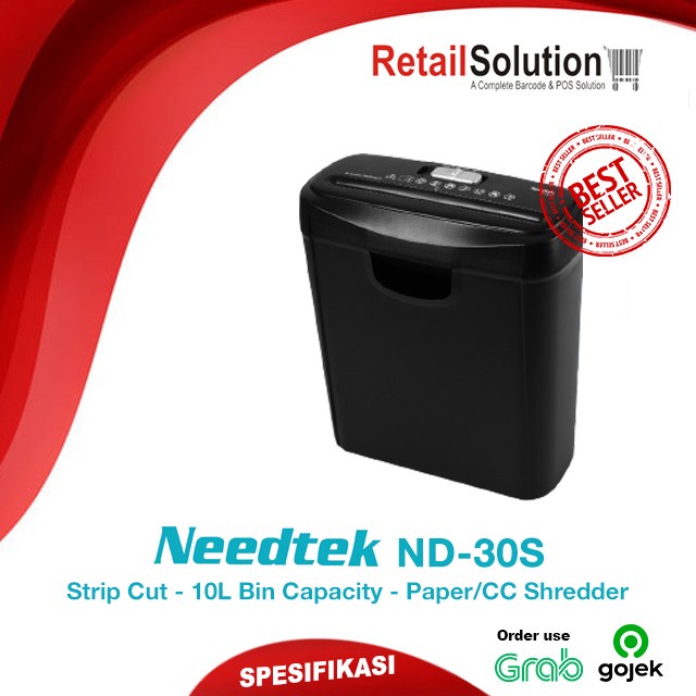 

[[JNT COD]] Paper Shredder Penghancur Kertas - Needtek ND30S / ND-30S / ND30 S