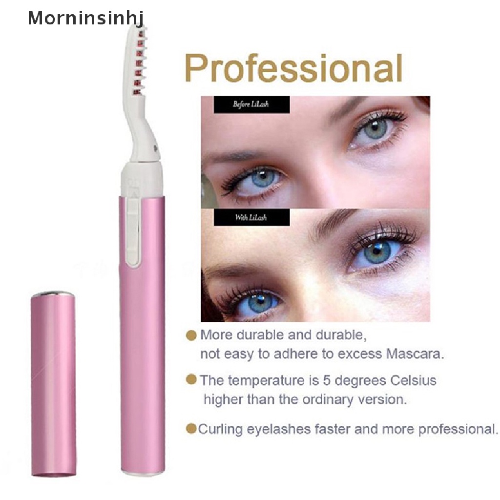 Mornin Pengeriting Bulu Mata Pemanas Elektrik Rechargeable Eyelashes Curler Quick Heag id