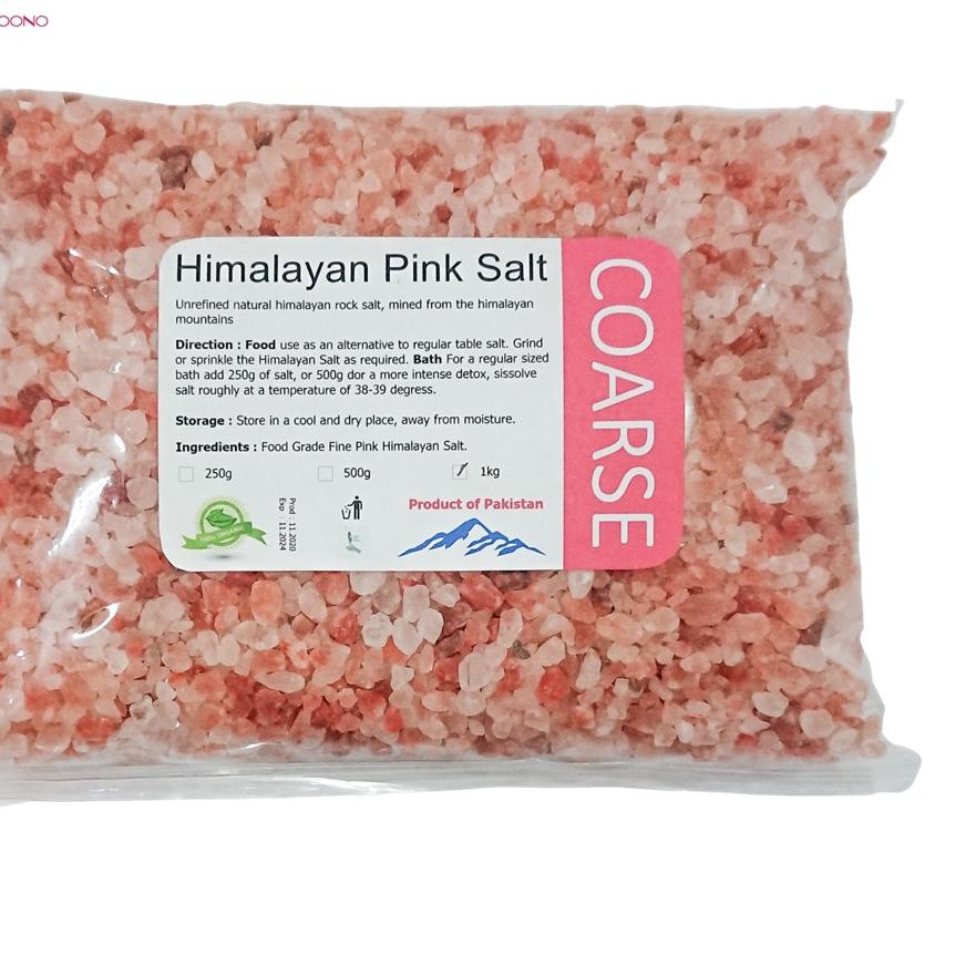 

☪ Garam Himalaya Kasar 1 kg - Coarse Himalayan Pink Salt ✯