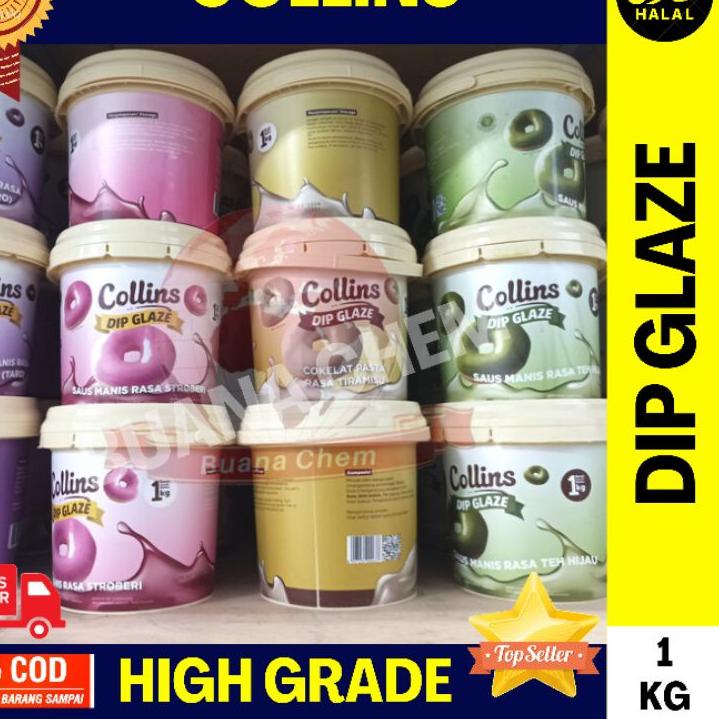 

COD Collins Dip Glaze 1kg All Varian / Topping Pasta Coklat Donat Pisang Nugget Aneka Rasa murah