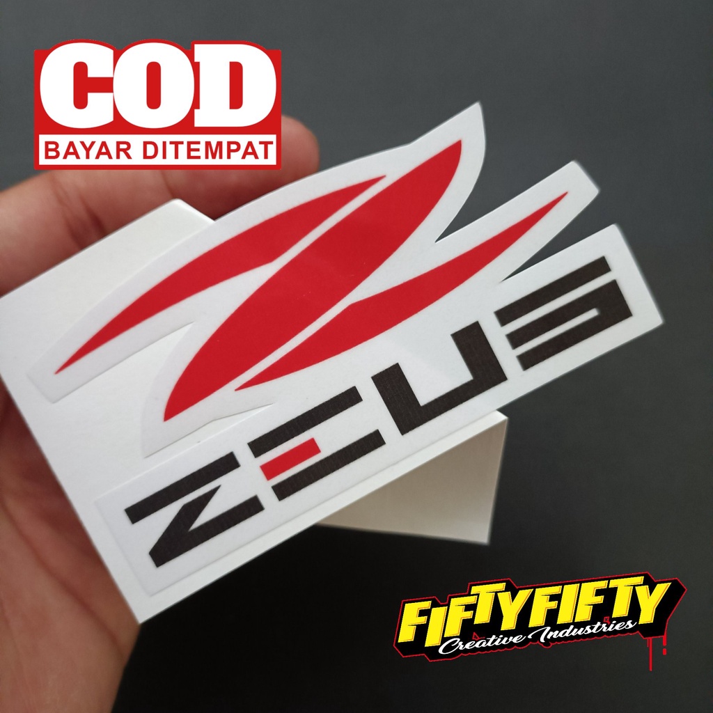 Stiker Print Cut ZEUS Stiker Printing Laminasi Glossy Stiker Motor Mobil Helm Sudah Membentuk Pola Desain