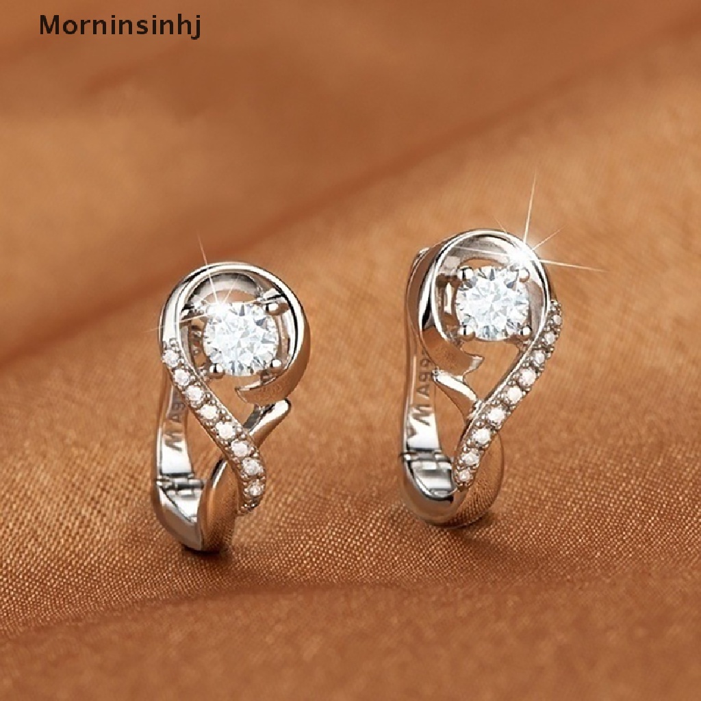 Mornin Anting Penurun Berat Badan Cubic Zirconia Earrings Stimulasi Titik Akupuntur Pembakar Lemak id