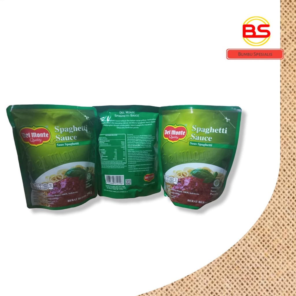 Delmonte Spaghetti Sauce / Delmonte Saus Spaghetti / Sauce Spaghetti  250gr