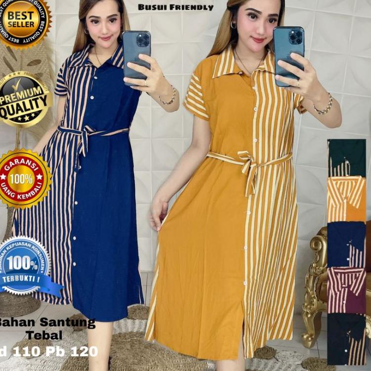 Murah Meriah DASTER ANDIN TERBARU 2022 / DASTER  BLASTER SALUR / DASTER GARIS / DRES ANDIN MURAH MOT