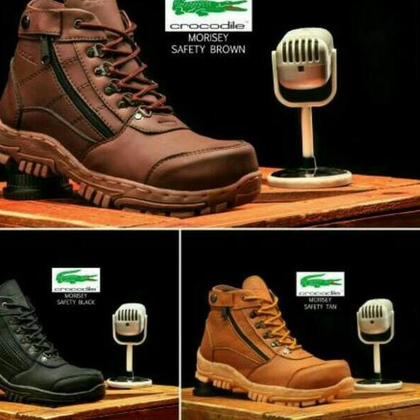 ☋ CROCODILE sepatu gunung pria boots crocodile morisey safety original handmade ➵