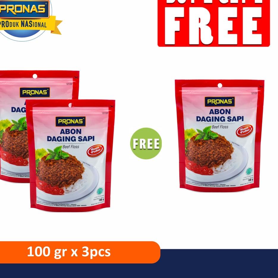 

✯ PRONAS Abon Chili 100 gr Buy 2 Get 1 ❁