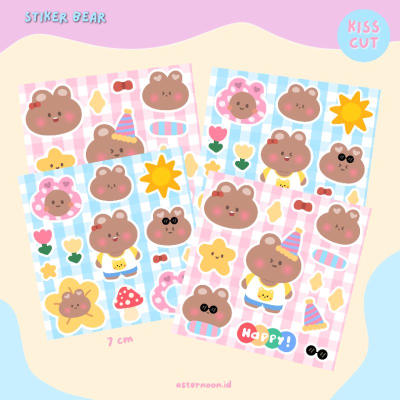 

Stiker Bear Lucu Beruang Coklat Sticker by asternoon.id