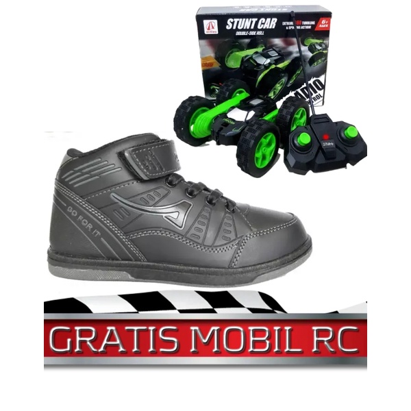 GRATIS MOBIL RC Sepatu Ardiles Anak TK PAUD SD Sepatu Sekolah anak Free Mainan mobilan RC