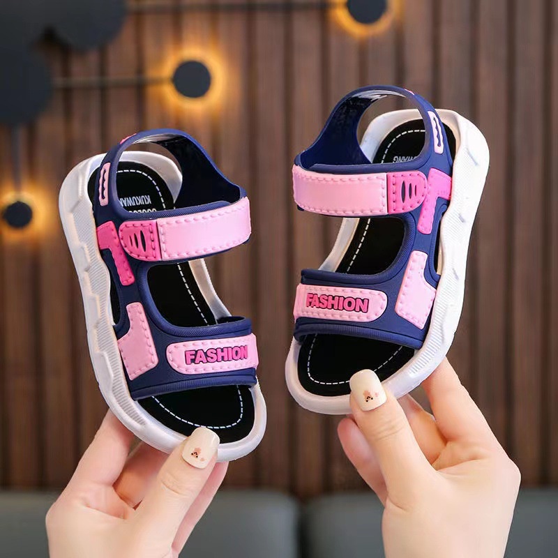 PROMO 12.12 PUNCAK Okaybaby B185 Sandal Gunung Anak Laki-laki Perempuan Import Termurah Kekinian Sendal Casual