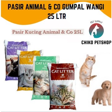 Pasir Kucing Gumpal Wangi Animal &amp; Co Kemasan 25 Liter