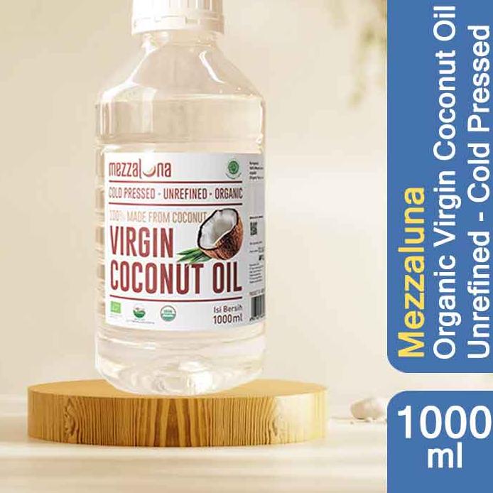 

✫ Organik Mezzaluna 1 Liter E Extra Minyak kelapa virgin ➢