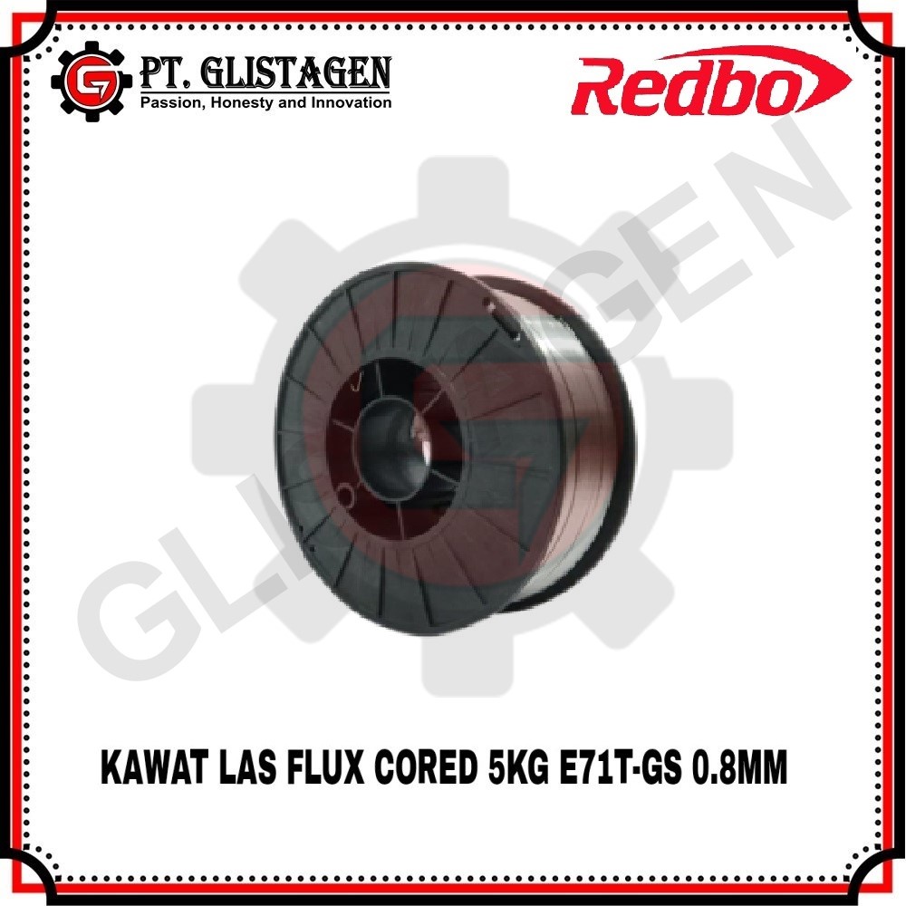 KAWAT LAS WIRE MIG 0.8 MM REDBO 5 KG FLUXCORE TANPA CO