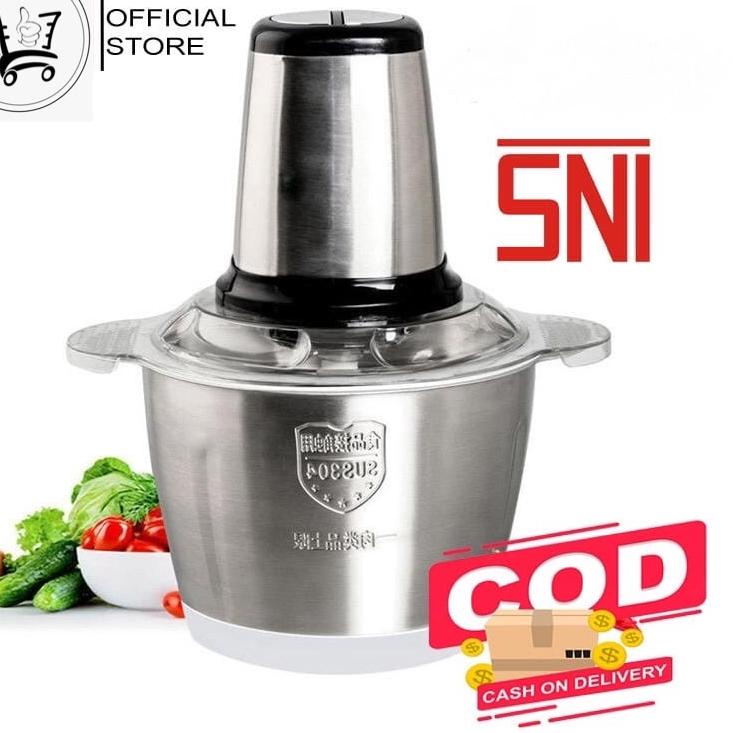 Produk Laris BLENDER DAGING STAINLEES STEEL 2 LITER / BLANDER FOOD CHOPPER STAINLESS / MEAT GRINDER 