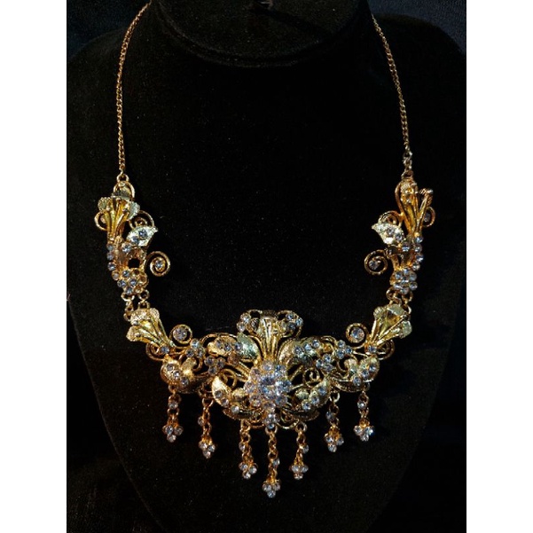 kalung pengantin solo basahan batu diamond zicon