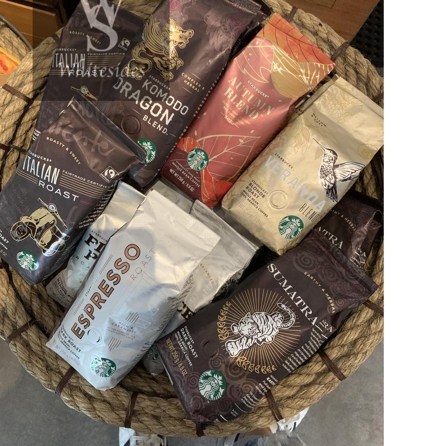 

✱ Whole Bean Dark Roast 250gr Starbucks Coffee Grind Papua New Guinea Veranda Colombia Siren Pike Place House Blend Indonesia Aceh Breakfast Kenya Guatemala Espresso Italian Sumatra Komodo Dragon Verona Kopi Biji Arabica Robusta Black Flavoured ✿