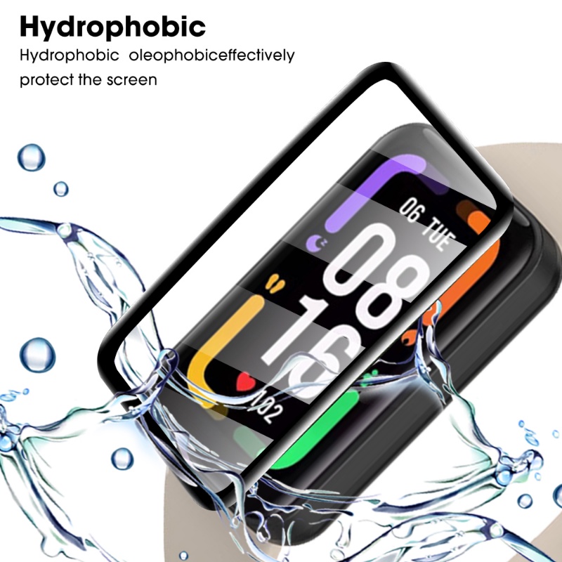 Ultra Clear Anti Noda Watch Film Full Coverage Film Pelindung Layar Arloji Film Laminasi Smartwatch Hydrogel Film Untuk Redmi Band2/Jam3