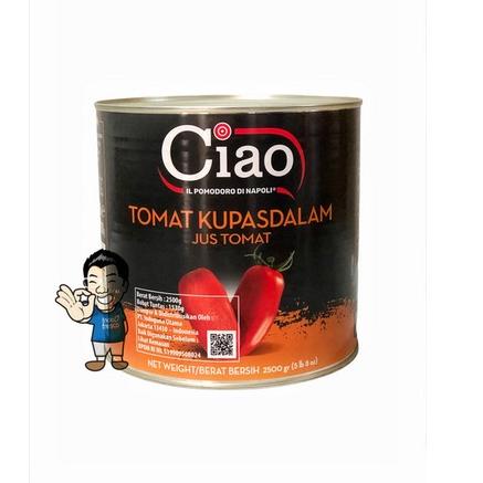 

✼ Ciao Tomat Kupas dalam Jus Tomat- Peeled Tomatoes 2550g ➼