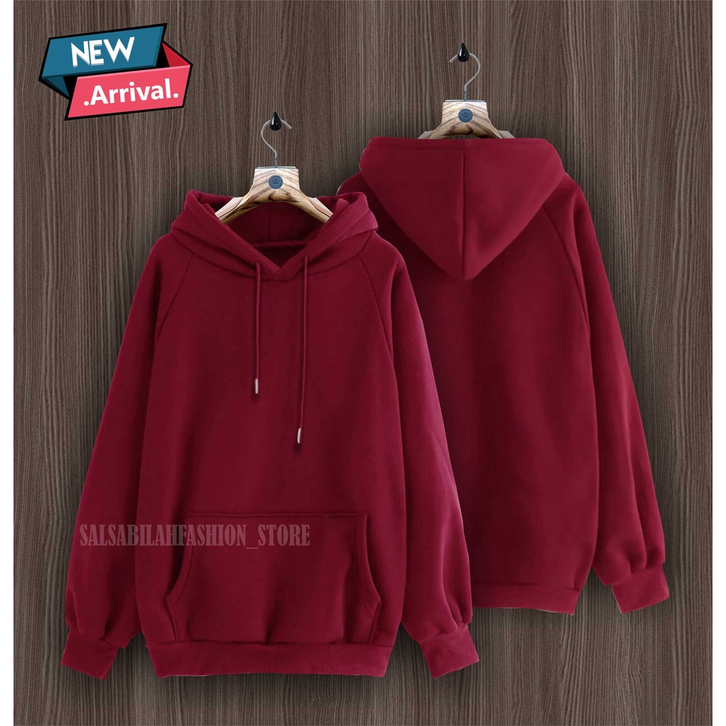 TERMURAH !! COD Jaket Sweater Hoodie Pria POLOS Big Size Jumbo M - XXL TERBARU