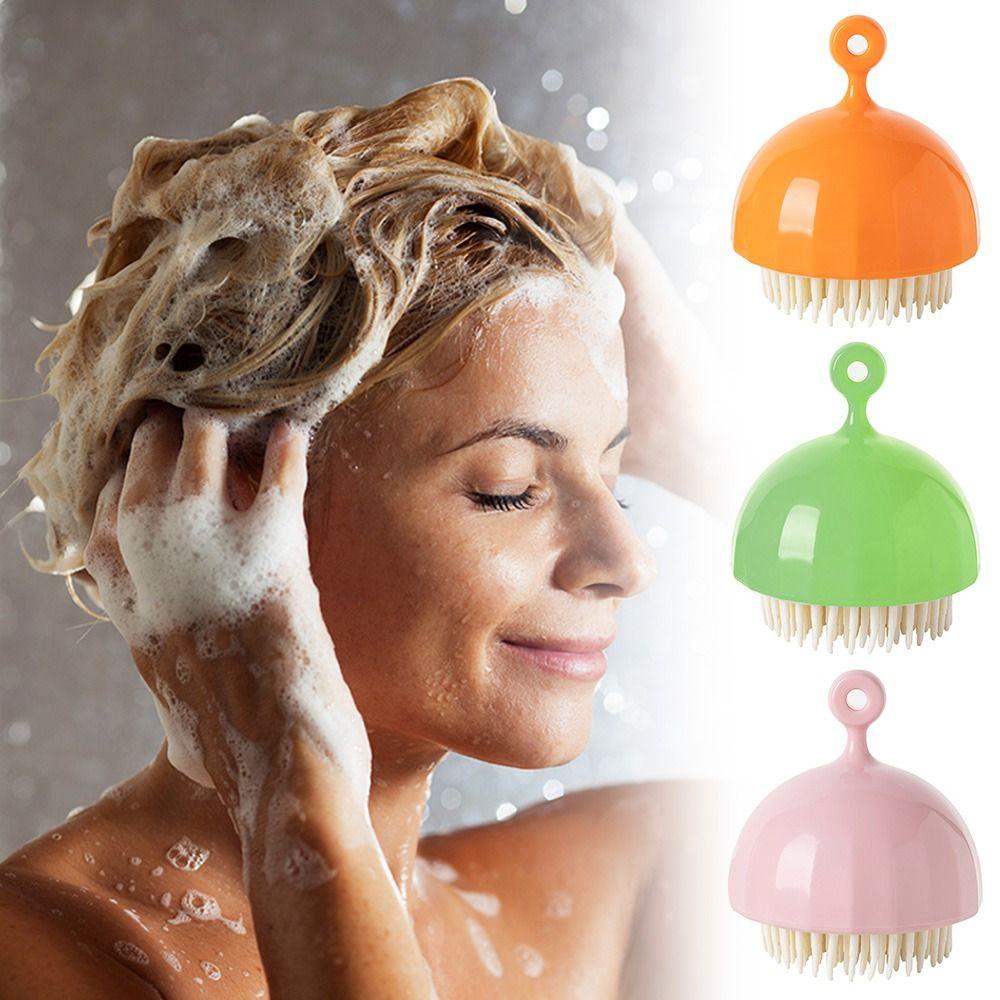 Suyo Body Scrubber Shower Fashion Silikon Perawatan Kulit Kepala Aksesoris Kamar Mandi Cuci Rambut Cleaning Head Body Massager Pembersih Kulit