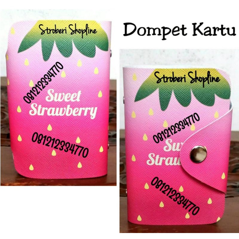 Dompet Kartu Strawberry