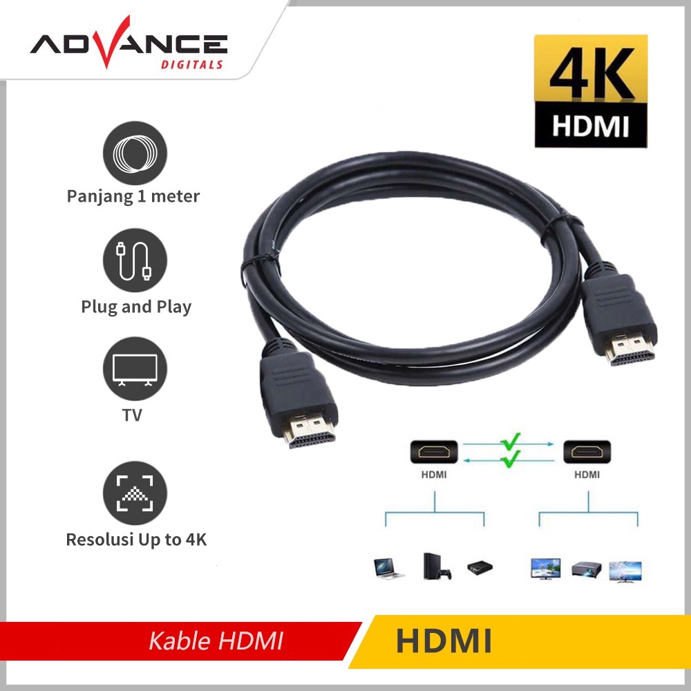 Advance Kabel HDMI Full HD 1080P 1M