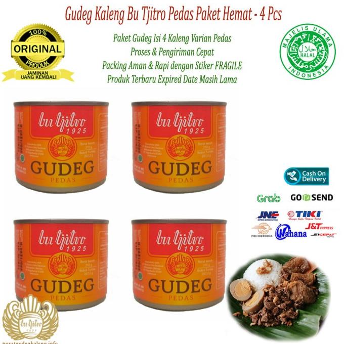 

Gudeg Kaleng Pedas Paket Hemat TERLARIS
