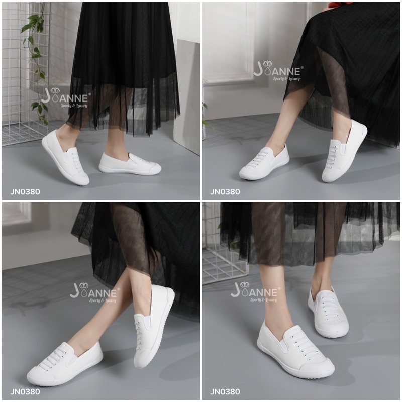 [ORIGINAL] JOANNE Casual FlyKnit Flat Shoes Wanita #JN0380