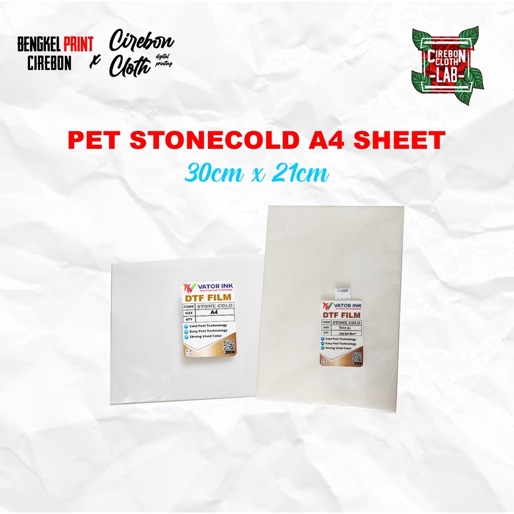 PET Film Stonecold A4 Sheet