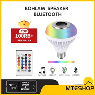 Image of MTE Bohlam Speaker Musik Bluetooth 2 in 1 - Lampu Speaker LED