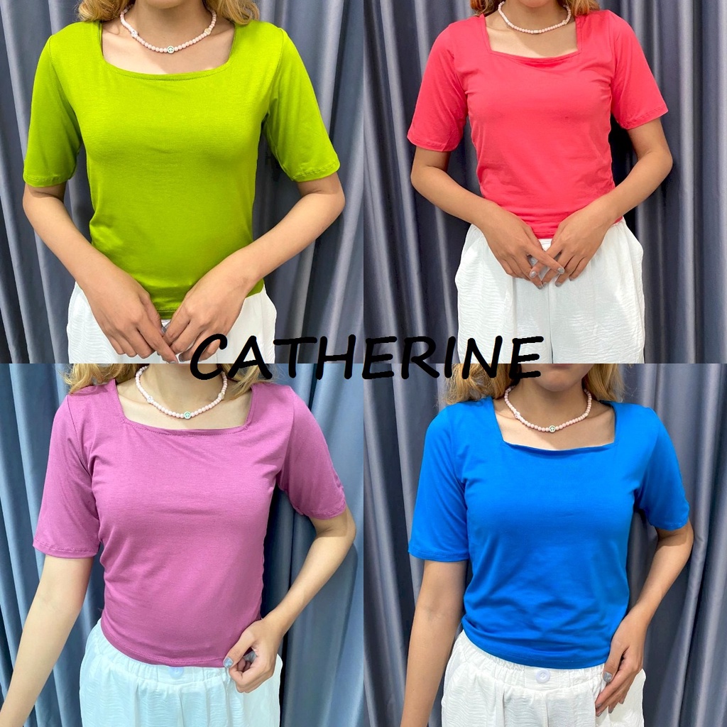 KAOS POLOS 6837/TSHIRT WANITA CROP/KAOS BASIC