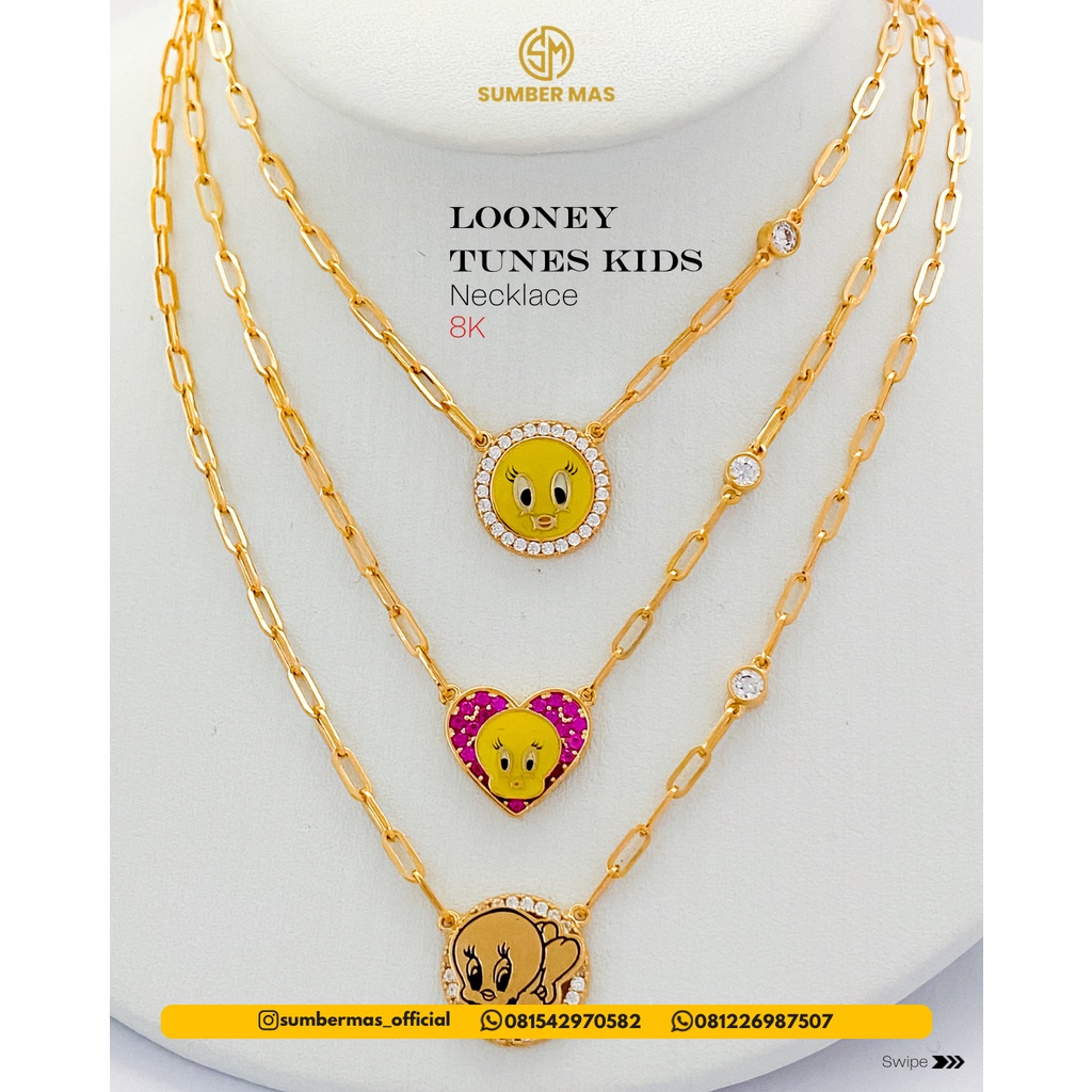 LOONEY TUNES KIDS NECKLACE 8K - SUMBER MAS