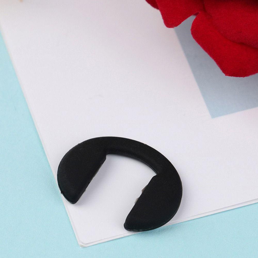 Mxbeauty Bantalan Kacamata 2pcs /set Anak Eyeglasses Pads Bantalan Kacamata Untuk Pria Silikon Transparan Bentuk U Eyewear Ear Hook