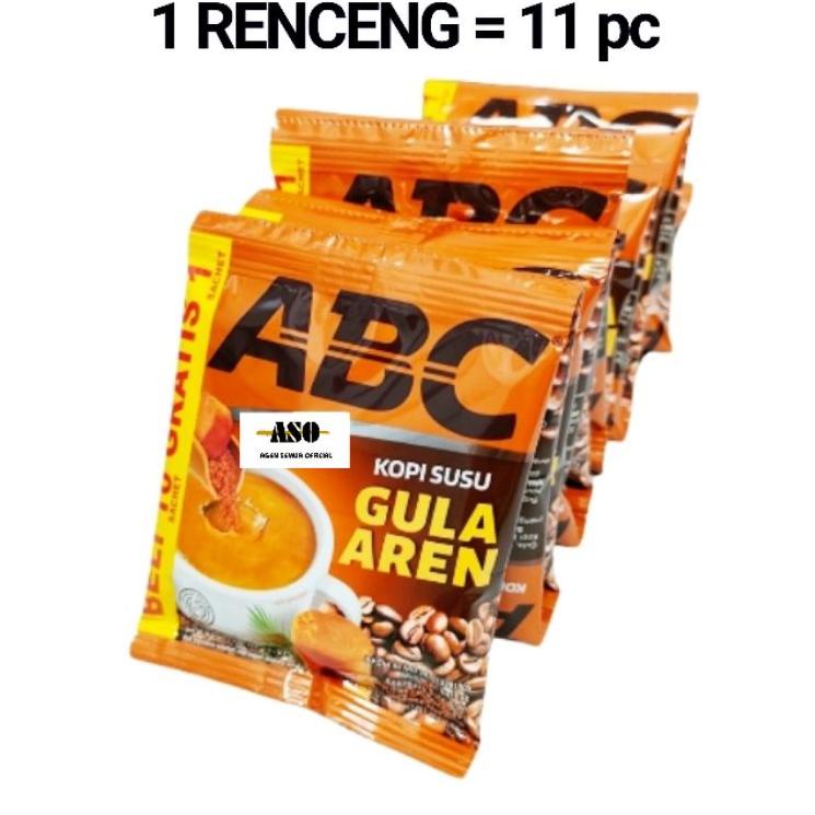 

Di⚡kon !! KOPI ABC GULA AREN 27gr ( ISI 11 sachet) (RENCENG)