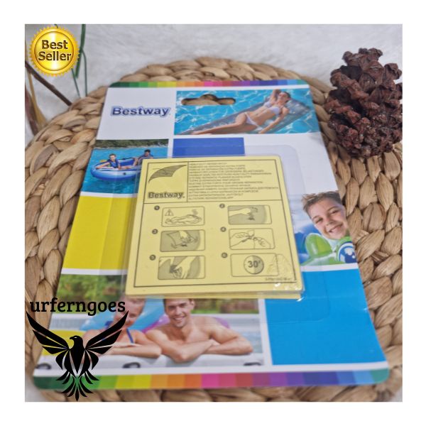 

✨3.3✔️Repair Kit / Lem Tambal Bestway Kasur Angin Udara / Lem Ban Renang Bestway Repair Patch ISI 10 LEMBAR Heavy Tambal Penambal Kolam Renang