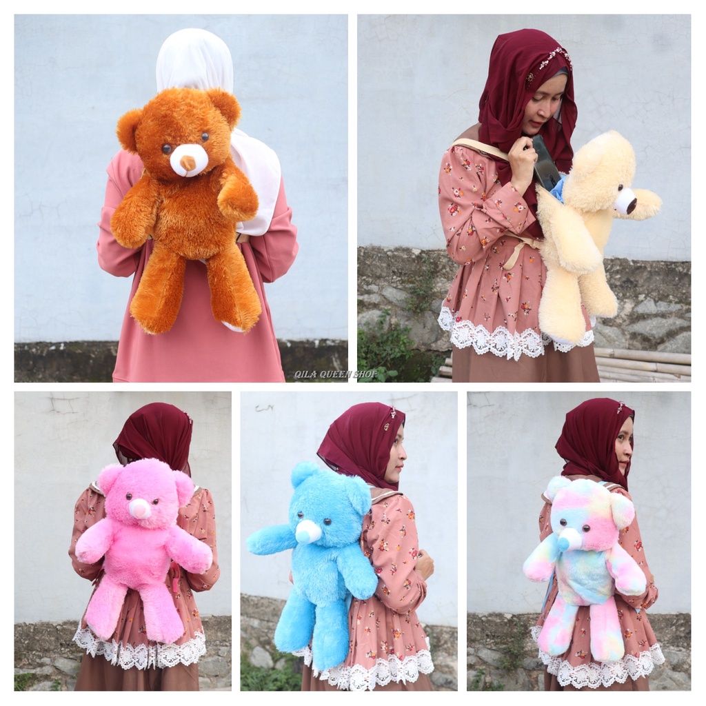 Tas gendong boneka Tedy bear MURAH RAPIH BAGUS, BISA COD, TERLARIS, BULU HALUS