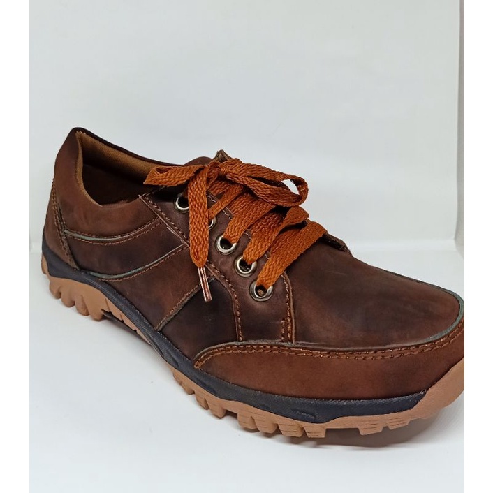 Sepatu Casual Pria Oxford Kulit Asli Nubuck Grammer