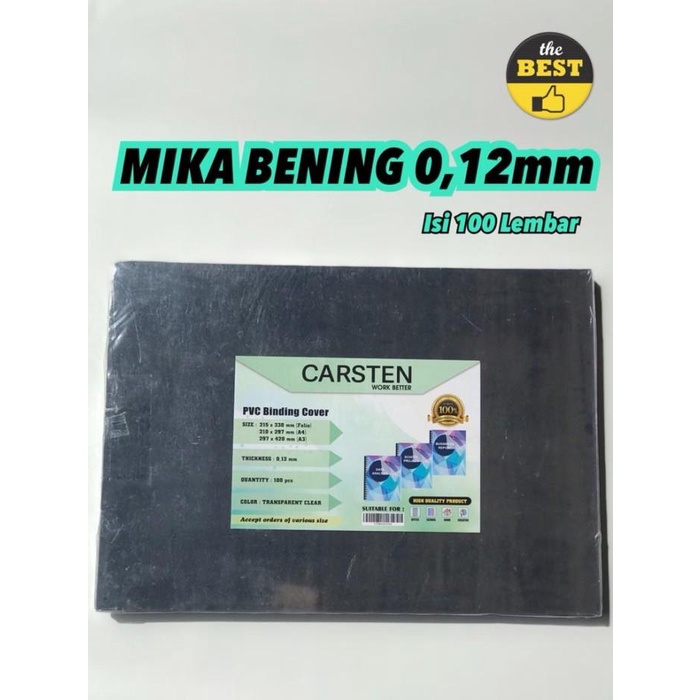 

Mika Jilid 0.12 Mm A3 Isi 100 Lembar