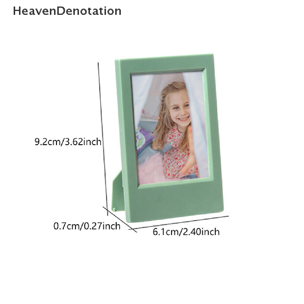 [HeavenDenotation] Bingkai Foto Mini Photocard Holder Desktop Polaroid Photo Frame Stand Scrapbook Hias Dekorasi Desktop HDV