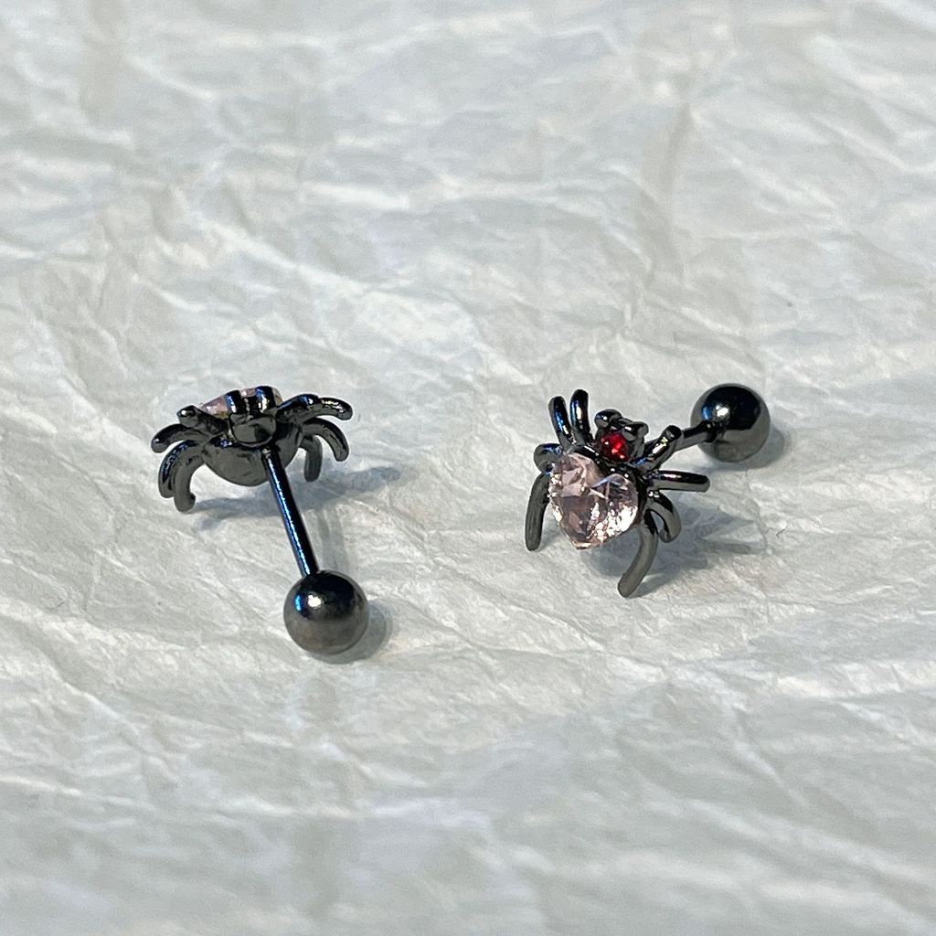 Spider Love Earrings Aksesoris Kepribadian Gelap Retro