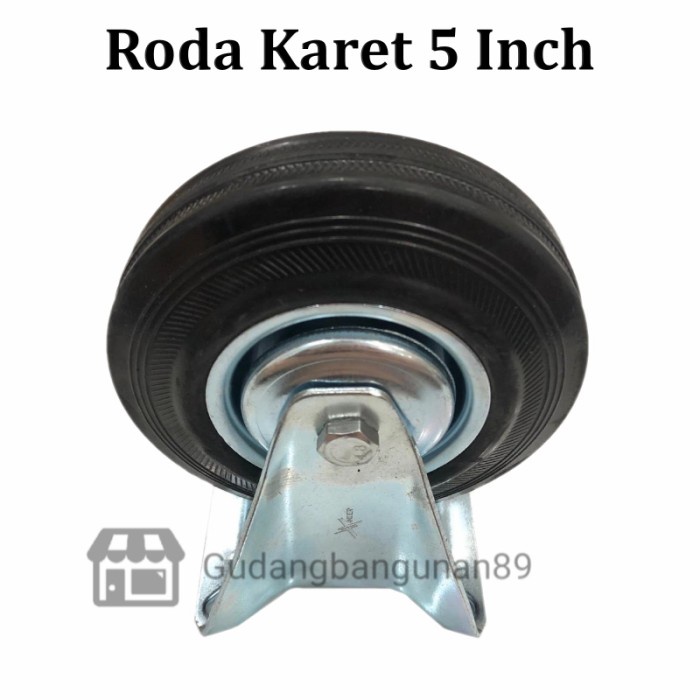 Roda Troli Trolley Etalase Karet Xanders Hitam 5 In Set Rem Mati