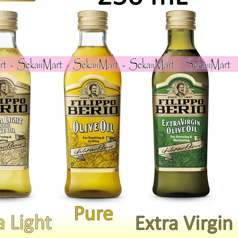 

♡ FILIPPO BERIO Olive Oil 250ml - FILIPO Pure / Extra Light / Extra Virgin Minyak Zaitun Botol Kecil ◙