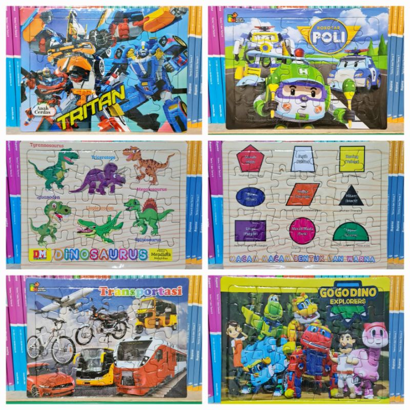 PUZZLE / PUZLE / PAZEL KARTON 30 KEPING MOTIF ANAK COWOK - MAINAN EDUKASI ANAK
